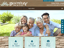 Tablet Screenshot of discoverydentistry.com